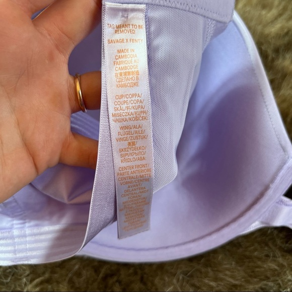 Savage X Fenty Purple Lilac Bra. I118 - Picture 4 of 5